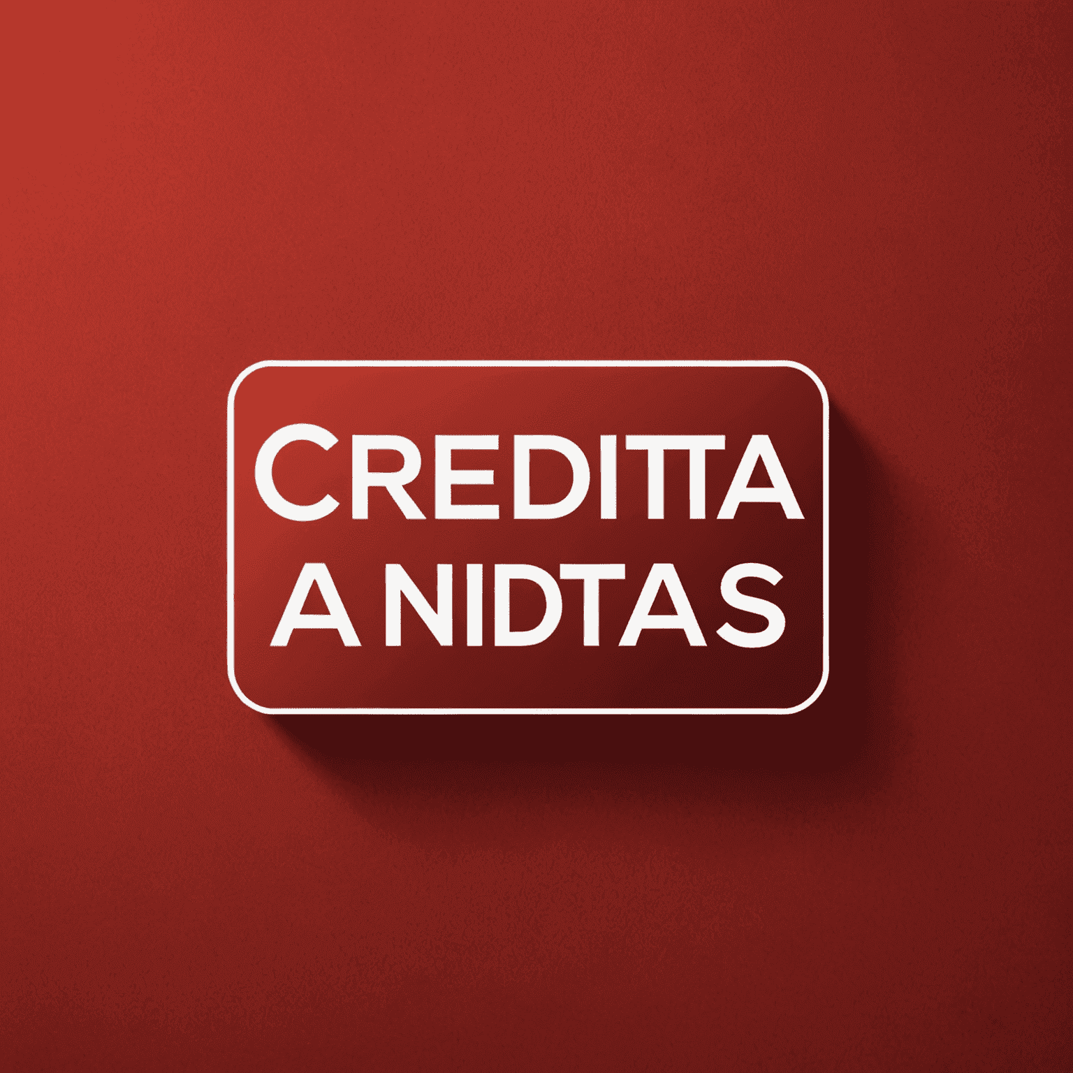 Logo Creditas - červené pozadí s bílým textem